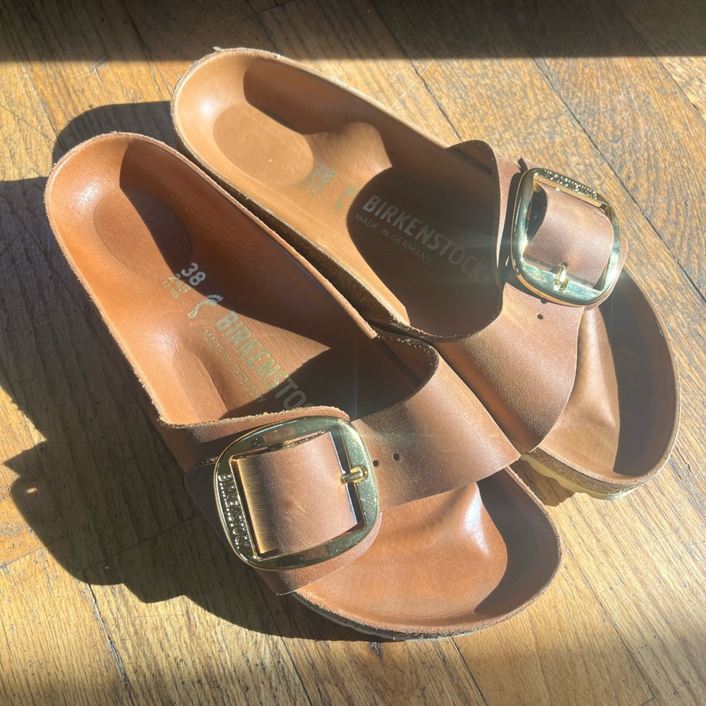 Birkenstock Big Buckle Madrid in Cognac - Picture 5 of 10